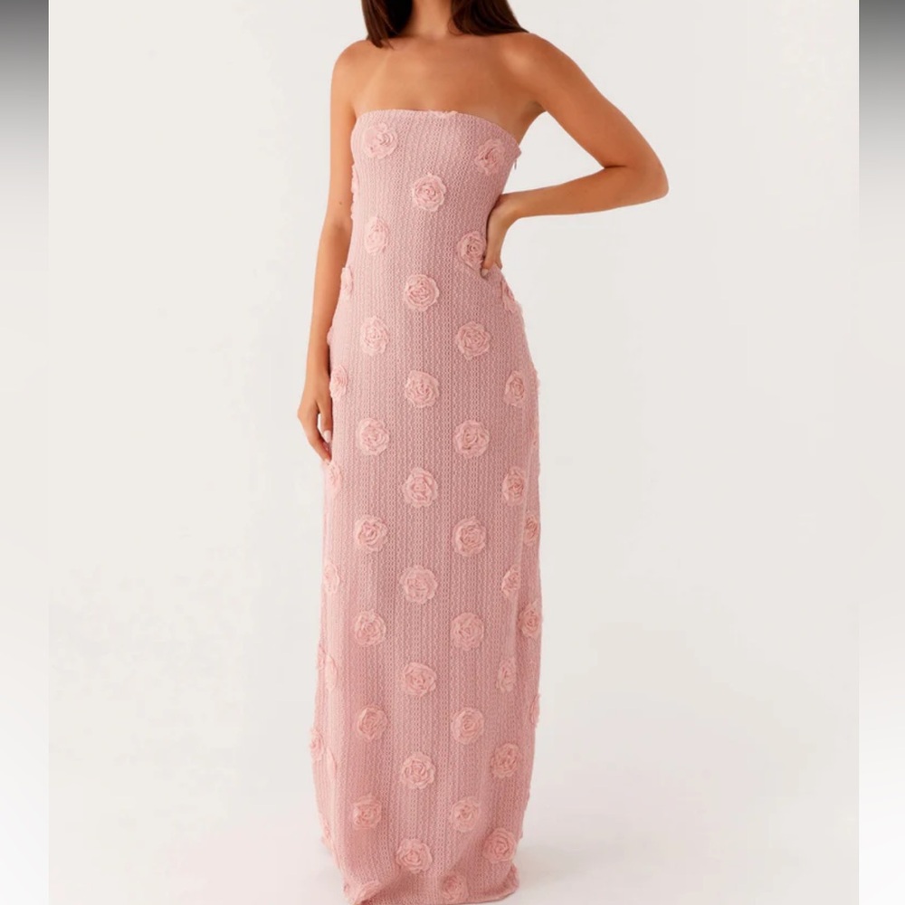 Peppermayo Pink Strapless Dress